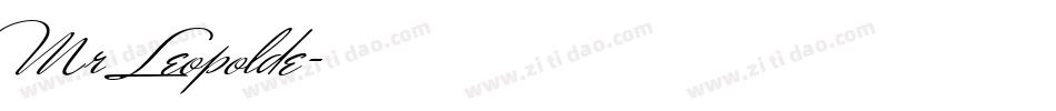 Mr Leopolde字体转换